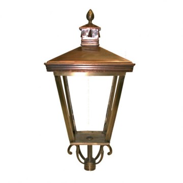 Buitenlamp brons hoogte 95 cm