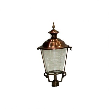 Buitenlamp brons hoogte 60 cm 