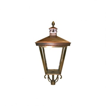 Buitenlamp brons hoogte 60 cm
