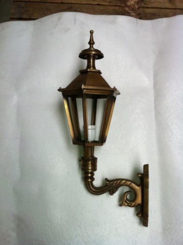 Bronzen lantaarn zeskant kroon demontabel.