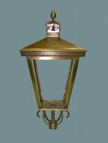 Buitenlamp brons hoogte 95 cm