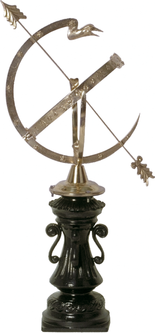 Zagreb met zonnewijzer hoogte 100 cm