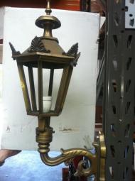 Bronzen lantaarn zeskant kroon demontabel.
